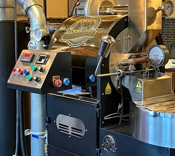 Coffee roasting machine used by Old Swing Bridge Coffee Roasters